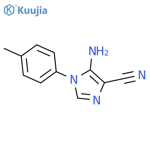 5-amino-1-(4-methylphenyl)-1H-Imidazole-4-carbonitrile structure