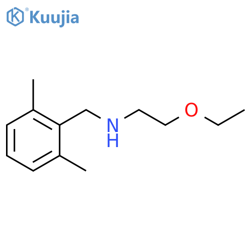 (2,6-dimethylphenyl)methyl(2-ethoxyethyl)amine structure