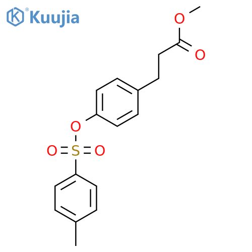 Methyl 3-{4-[(4-methylbenzenesulfonyl)oxy]phenyl}propanoate structure