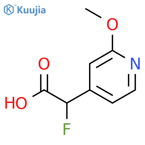 2-Fluoro-2-(2-methoxypyridin-4-yl)acetic acid structure