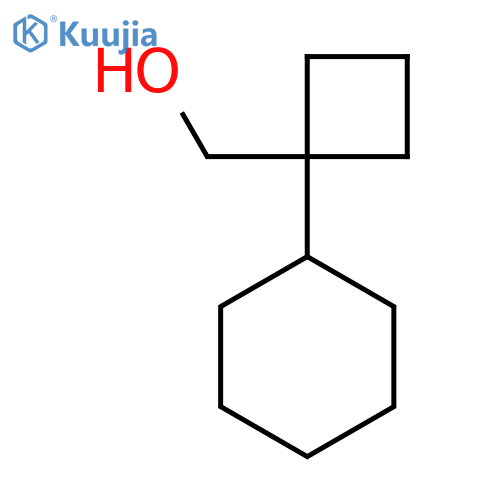 (1-Cyclohexylcyclobutyl)methanol structure