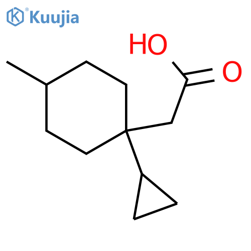 2-(1-Cyclopropyl-4-methylcyclohexyl)acetic acid structure