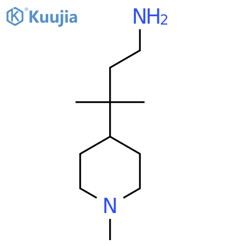 3-methyl-3-(1-methylpiperidin-4-yl)butan-1-amine structure