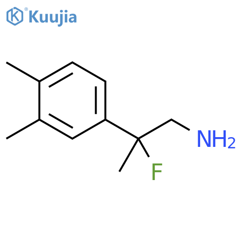2-(3,4-dimethylphenyl)-2-fluoropropan-1-amine structure