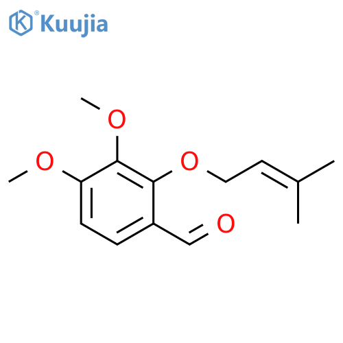 Benzaldehyde, 3,4-dimethoxy-2-[(3-methyl-2-buten-1-yl)oxy]- structure