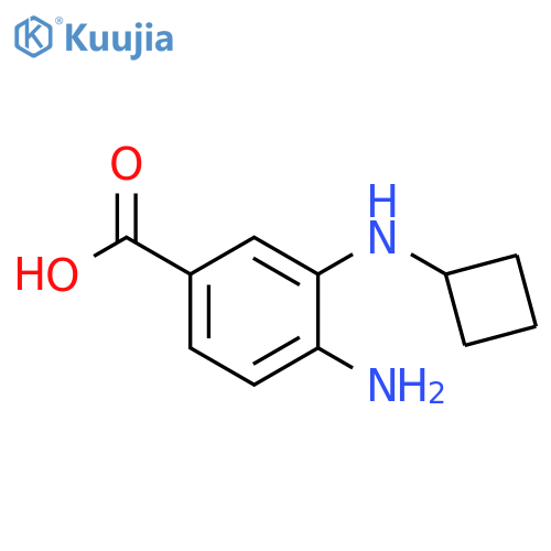 4-amino-3-(cyclobutylamino)benzoic acid structure