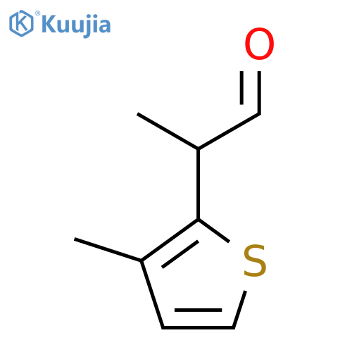 2-(3-methylthiophen-2-yl)propanal structure