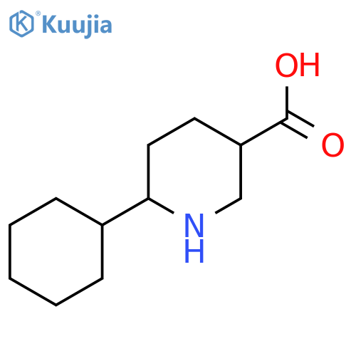 6-cyclohexylpiperidine-3-carboxylic acid structure