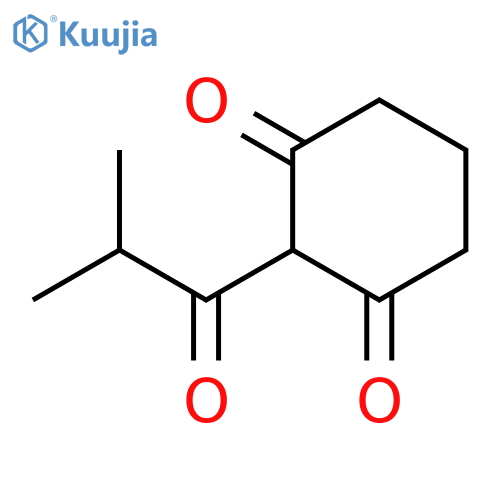 2-(2-methylpropanoyl)cyclohexane-1,3-dione structure