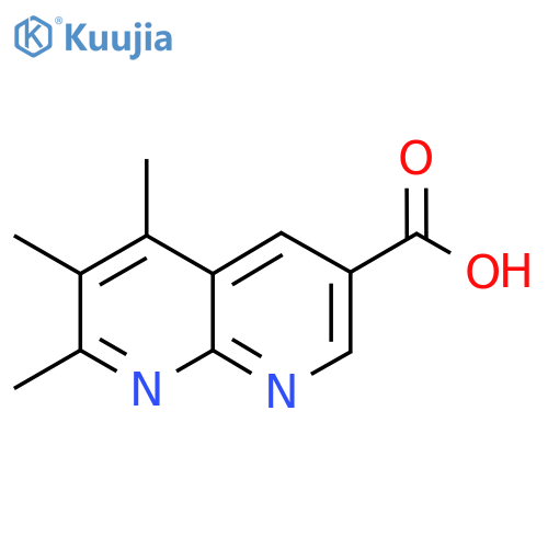 5,6,7-Trimethyl-1,8-naphthyridine-3-carboxylic acid structure