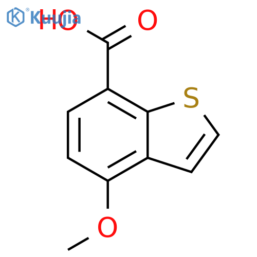 4-methoxy-1-benzothiophene-7-carboxylic acid structure