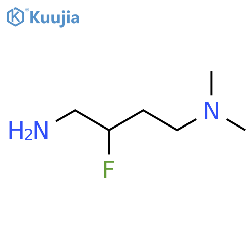 (4-amino-3-fluorobutyl)dimethylamine structure