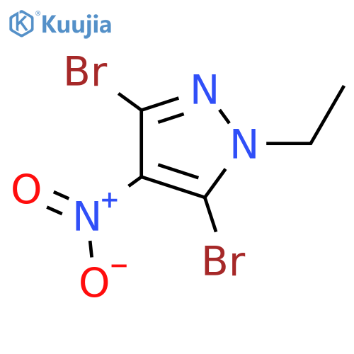 1H-Pyrazole, 3,5-dibromo-1-ethyl-4-nitro- structure