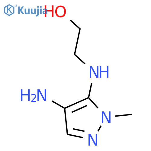 Ethanol,2-[(4-amino-1-methyl-1H-pyrazol-5-yl)amino]- structure