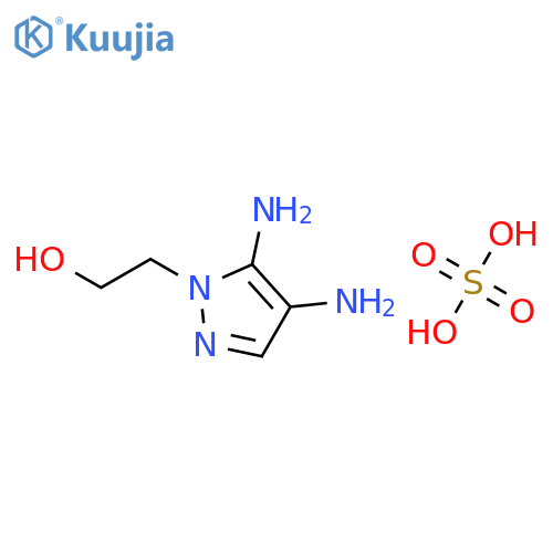 4,5-Diamino-1-(2-hydroxyethyl)pyrazole sulfate structure