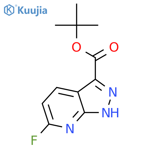 tert-Butyl-6-fluoro-1H-pyrazolo3,4-bpyridine-3-carboxylate structure