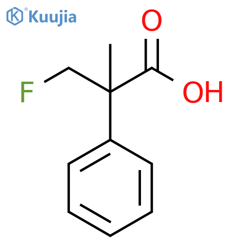 3-fluoro-2-methyl-2-phenylpropanoic acid structure