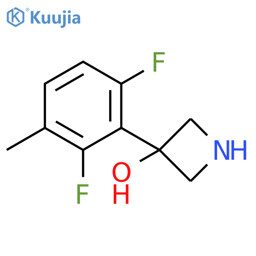 3-(2,6-difluoro-3-methylphenyl)azetidin-3-ol structure