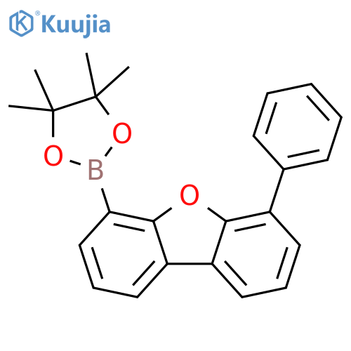 Dibenzofuran, 4-phenyl-6-(4,4,5,5-tetramethyl-1,3,2-dioxaborolan-2-yl)- structure