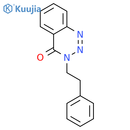 1,2,3-Benzotriazin-4(3H)-one,3-(2-phenylethyl)- structure