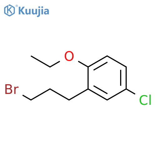 2-(3-bromopropyl)-4-chloro-1-ethoxybenzene structure