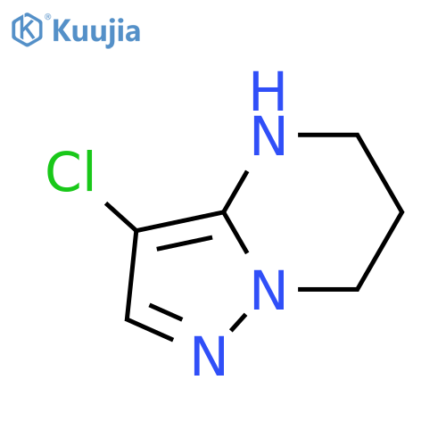 3-chloro-4H,5H,6H,7H-pyrazolo[1,5-a]pyrimidine structure
