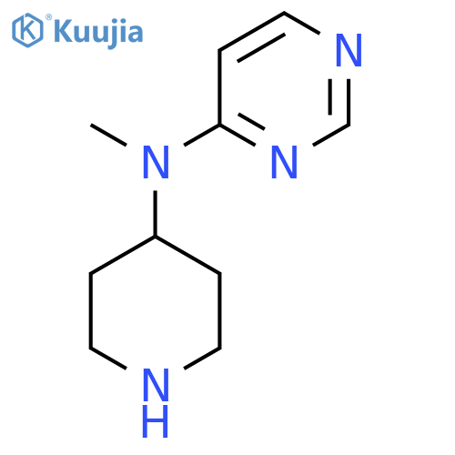 N-methyl-N-(piperidin-4-yl)pyrimidin-4-amine structure