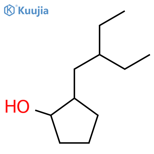 2-(2-ethylbutyl)cyclopentan-1-ol structure