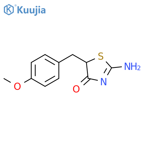 2-Imino-5-(4-methoxy-benzyl)-thiazolidin-4-one structure