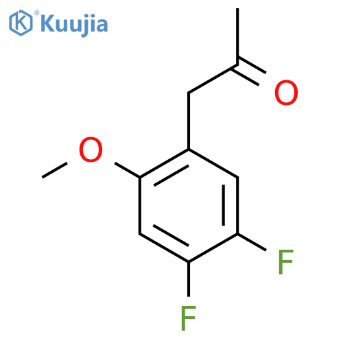 1-(4,5-difluoro-2-methoxyphenyl)propan-2-one structure