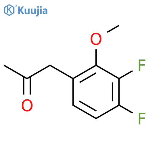 1-(3,4-difluoro-2-methoxyphenyl)propan-2-one structure