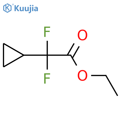 Ethyl 2-cyclopropyl-2,2-difluoroacetate structure