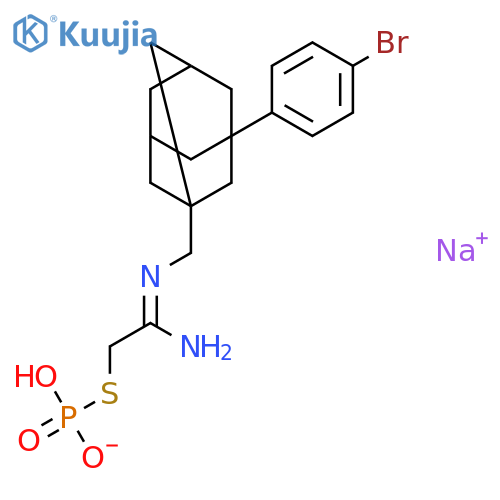 Ethanimidamide,N-[[3-(4-bromophenyl)tricyclo[3.3.1.13,7]dec-1-yl]methyl]-2-(phosphonothio)-,monosodium salt (9CI) structure