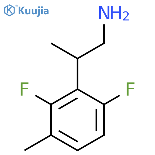 2-(2,6-Difluoro-3-methylphenyl)propan-1-amine structure