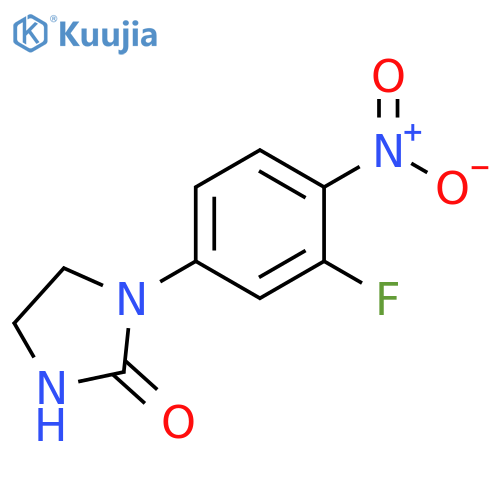 1-(3-Fluoro-4-nitrophenyl)-2-Imidazolidinone, structure