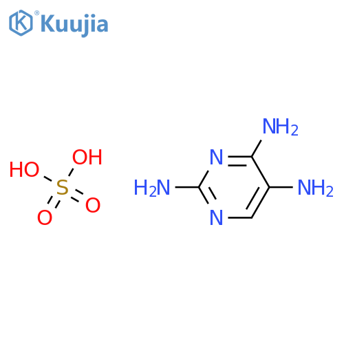 pyrimidine-2,4,5-triamine, sulfuric acid structure