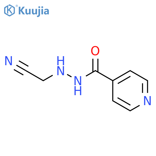 4-Pyridinecarboxylicacid, 2-(cyanomethyl)hydrazide structure