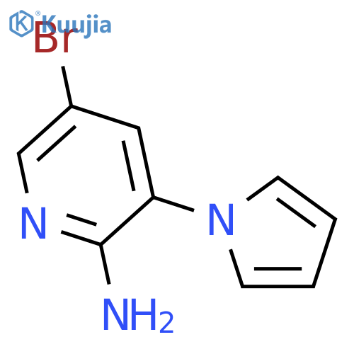 5-Bromo-3-(1H-pyrrol-1-yl)pyridin-2-amine structure