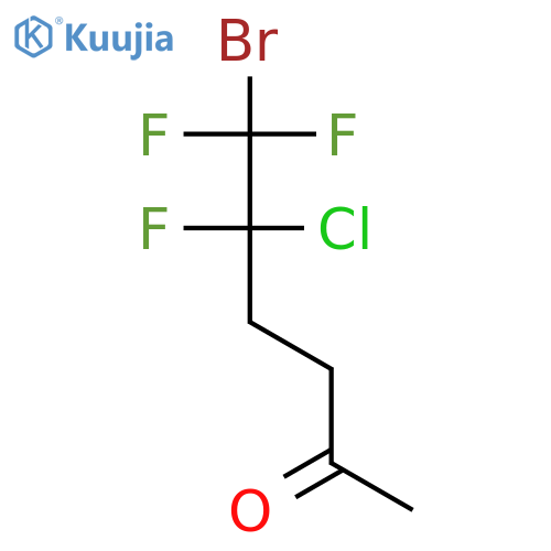 6-Bromo-5-chloro-5,6,6-trifluoro-2-hexanone structure