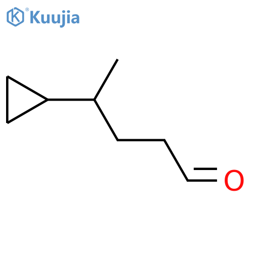 4-cyclopropylpentanal structure