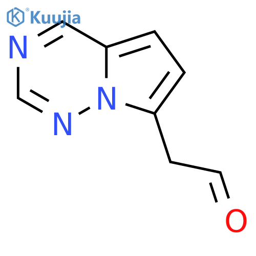 2-{pyrrolo[2,1-f][1,2,4]triazin-7-yl}acetaldehyde structure