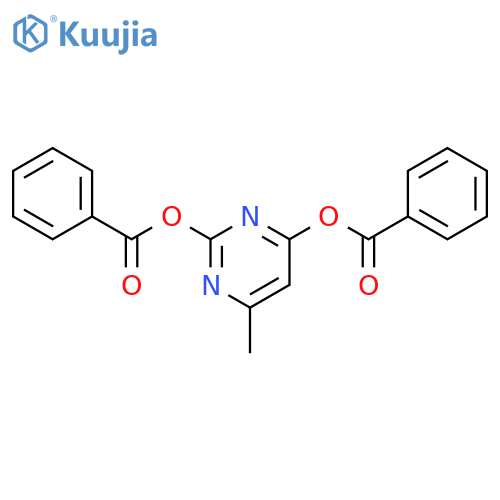 2,4-Pyrimidinediol, 6-methyl-, 2,4-dibenzoate structure