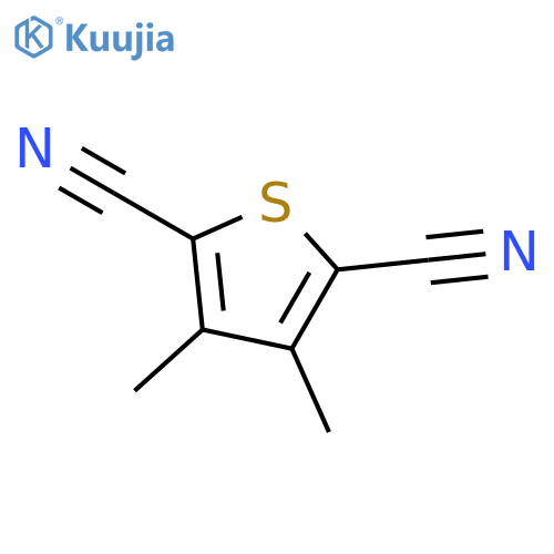 3,4-Dimethylthiophene-2,5-dicarbonitrile structure