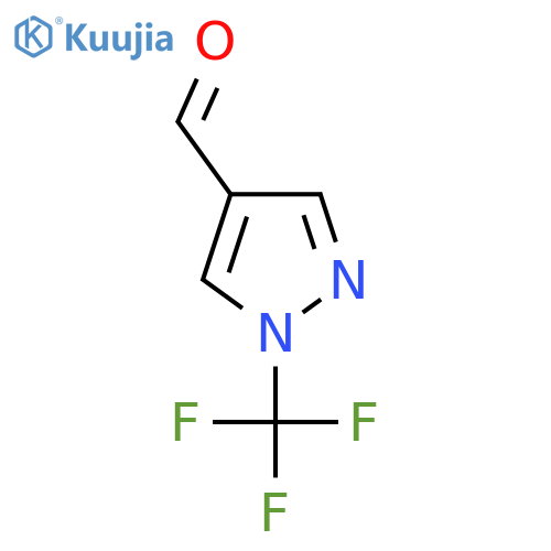 1-(Trifluoromethyl)-1H-pyrazole-4-carbaldehyde structure
