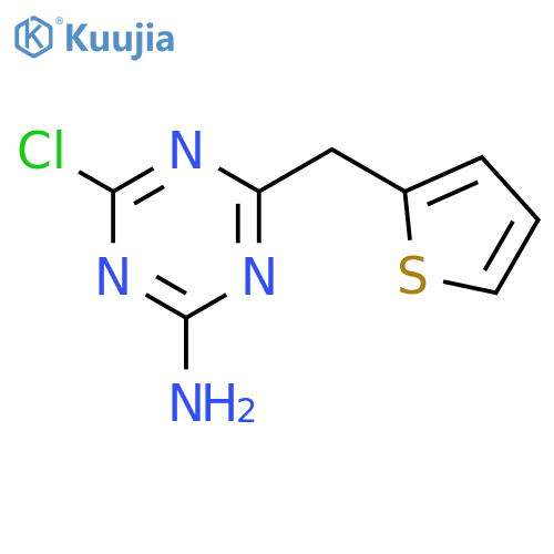 1,3,5-Triazin-2-amine, 4-chloro-6-(2-thienylmethyl)- structure