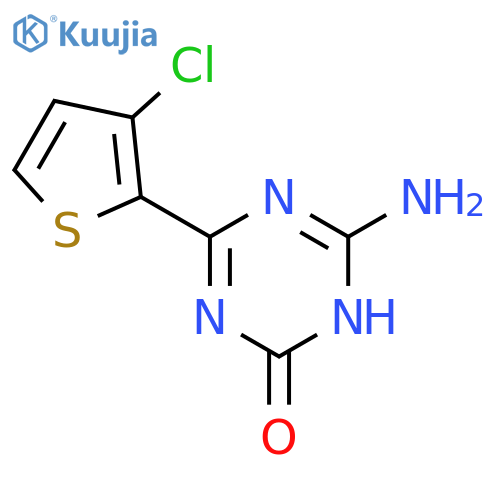 1,3,5-Triazin-2(1H)-one, 6-amino-4-(3-chloro-2-thienyl)- structure