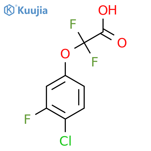 2-(4-Chloro-3-fluorophenoxy)-2,2-difluoroacetic acid structure
