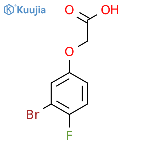 2-(3-Bromo-4-fluorophenoxy)acetic acid structure