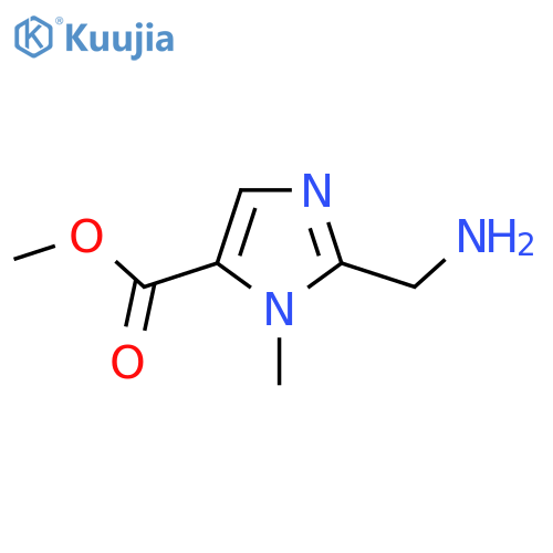 methyl 2-(aminomethyl)-1-methyl-1H-imidazole-5-carboxylate structure