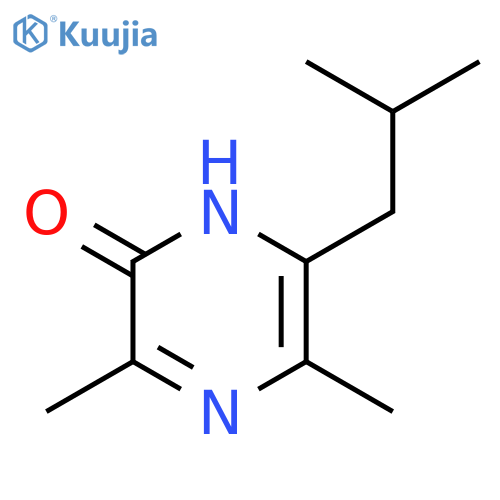 2(1H)-Pyrazinone,3,5-dimethyl-6-(2-methylpropyl)- structure